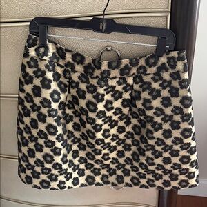 Banana Republic Animal Print Mini Skirt